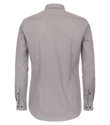 VENTI Businesshemd extra langer Arm Print Grau/Khaki/Braun/Beige/Hellgrau