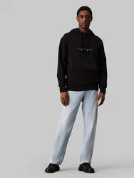 Calvin Klein Jeans Kapuzensweatshirt CHENILLE MONOLOGO HOODIE Schwarz