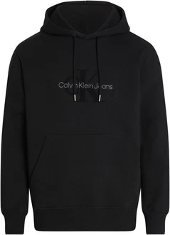 Calvin Klein Jeans Kapuzensweatshirt CHENILLE MONOLOGO HOODIE Schwarz