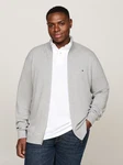 Tommy Hilfiger Cardigan BT-PIMA ORG CTN CASHMERE ZTHRU-B Grau/Hellgrau