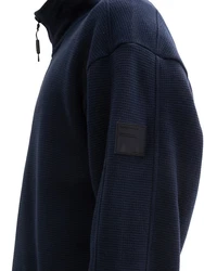 TOM TAILOR Denim Sweatjacke Dunkelblau/Hellblau