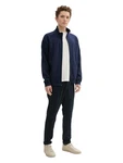 TOM TAILOR Denim Sweatjacke Dunkelblau/Hellblau