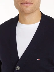 Tommy Hilfiger Strickjacke ESSENTIAL COTTON CARDIGAN Dunkelblau/Hellblau
