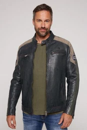 Lederjacke mit Brusttaschen
