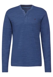 STREET ONE MEN Langarmshirt Blau/Dunkelblau/Lila