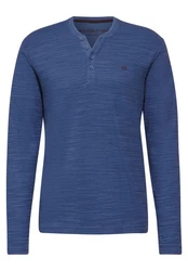 STREET ONE MEN Langarmshirt Blau/Dunkelblau/Lila