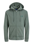 Jack & Jones Anorak JORFADED SWEAT ZIP HOOD Dunkelgrün/Grün