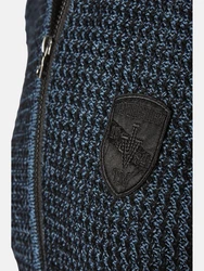 Jan Vanderstorm Strickjacke HALSTEN Blau/Hellblau/Dunkelblau
