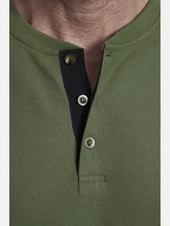 Jan Vanderstorm Langarmshirt IVOR Dunkelgrün/Khaki