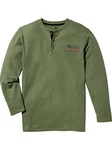 Jan Vanderstorm Langarmshirt IVOR Dunkelgrün/Khaki