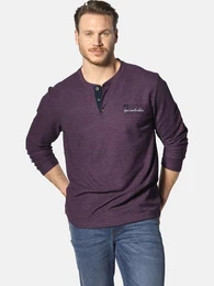 Langarmshirt IVOR in Waffelstruktur