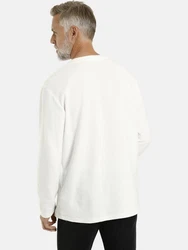 Jan Vanderstorm Langarmshirt IVOR Creme/Weiß/Beige/Gelb