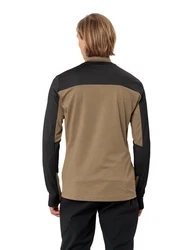 VAUDE Rollkragenshirt Me Livigno Halfzip II Braun/Khaki/Beige/Grau