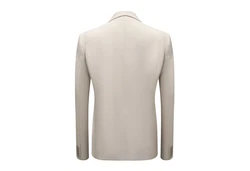 Allthemen Anzug 3-tlg klassischer Businessanzug Khaki/Beige/Braun/Grau