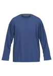 TOM TAILOR Schlafshirt Langarmshirt Blau/Dunkelblau/Hellblau