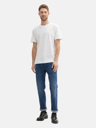 TOM TAILOR Straight-Jeans MARVIN Blau/Hellblau/Dunkelblau/Weiß/Creme