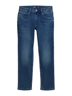TOM TAILOR Straight-Jeans MARVIN Blau/Hellblau/Dunkelblau/Weiß/Creme