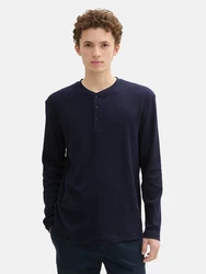 TOM TAILOR Denim Langarmshirt nachtblau