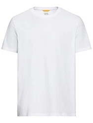 camel active T-Shirt Basic Regular Fit Weiß/Creme/Grau