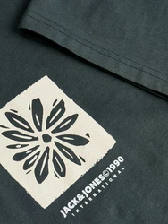 Jack & Jones Kurzarmshirt JORPORTLAND BOX TEE SS CREW NECK Dunkelgrün/Dunkelgrau/Grün