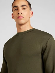 SELECTED HOMME Sweatshirt SLHEMANUEL SOFT CREW NECK SWEAT NOOS Dunkelgrün