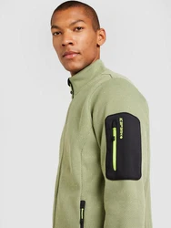 Icepeak Fleecejacke BREDSTEDT Dunkelgrün/Khaki/Grün