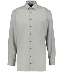 OLYMP Businesshemd LUXOR Modern Fit Grau/Khaki/Hellgrau