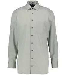 OLYMP Businesshemd LUXOR Modern Fit Grau/Khaki/Hellgrau