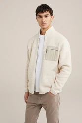 WE Fashion Cardigan Khaki/Beige/Grau/Braun/Hellgrau