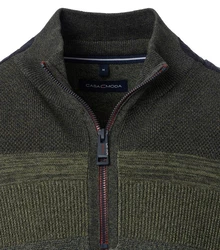 CASAMODA Strickpullover Dunkelgrün
