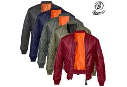 Brandit MA1 Jacket Grau/Dunkelgrün/Bordeaux/Dunkelrot/Orange