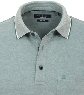 CASAMODA Poloshirt Blau/Grün/Hellblau/Hellgrün/Grau/Türkis CASAMODA Poloshirt Blau/Grün/Hellblau/Hellgrün/Grau/Türkis