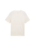 TOM TAILOR Denim T-Shirt Weiß/Khaki/Beige/Creme
