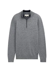 TOM TAILOR Denim Troyer Strickpullover Regular Fit 