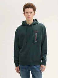 TOM TAILOR Denim Sweatshirt Hoodie mit Print 
