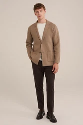 WE Fashion Jackenblazer Braun/Beige/Grau/Khaki