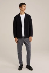 WE Fashion Jackenblazer Schwarz/Dunkelblau