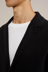 WE Fashion Jackenblazer Schwarz/Dunkelblau