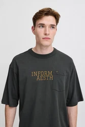 Casual Friday T-Shirt CFTUE Dunkelgrün/Grau/Schwarz/Dunkelgrau