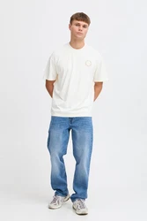 !Solid T-Shirt SDNOJUS Khaki/Weiß/Beige/Creme