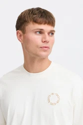 !Solid T-Shirt SDNOJUS Khaki/Weiß/Beige/Creme