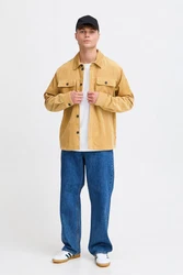 !Solid Langarmhemd SDNAM Gelb/Beige/Braun