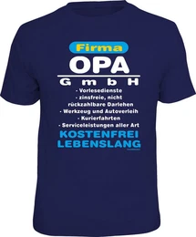 T-Shirt fr Grovter: Firma Opa GmbH - kostenfrei, lebenslang