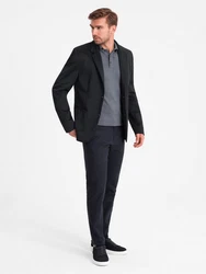 OMBRE Sakko mit Kapuze black