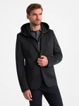 OMBRE Sakko mit Kapuze black