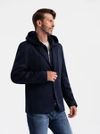 OMBRE Sakko mit Kapuze Dunkelblau/Hellblau