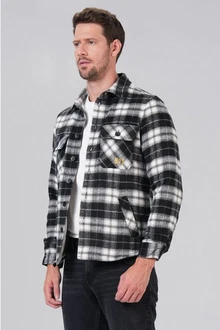 Miracle of Denim Hemdjacke Men Shirt Schwarz/Blau/Hellblau/Rot/Weiß/Grau