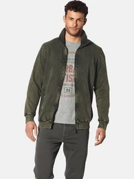 Sweatjacke VERELLO mit spezieller Frbetechnik