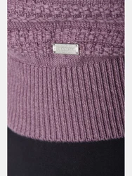 Babista Rundhalspullover FLOREVARA Lila/Rosa/Dunkelblau