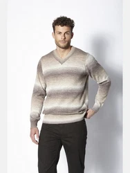 Babista V-Ausschnitt Pullover VILLOCARA beige/mehrfarbig